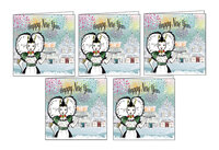  Zeeuwse Nieuwjaarskaarten &ndash; Meisje met Champagne