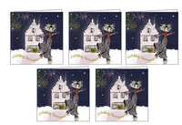 Zeeuwse Nieuwjaarskaart &ndash; Meisje op Schaats