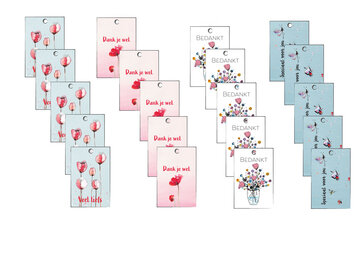 cadeaulabels bloemen