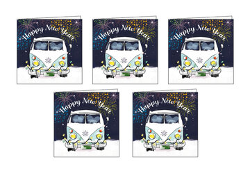 Happy Newyear kaarten (5st)