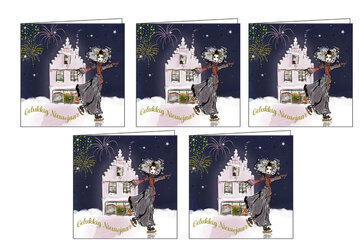 Zeeuwse Nieuwjaarskaart &ndash; Meisje op Schaats