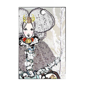 10 x cadeaulabel Zeeuwse meisje in de sneeuw