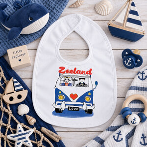 Love Zeeland Slabbetje &ndash; 100% Katoen | Zeeuws Kraamcadeau Unisex