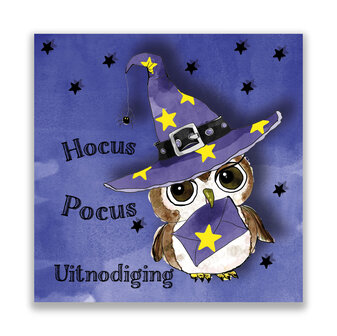 Uitnodinging Halloween uil