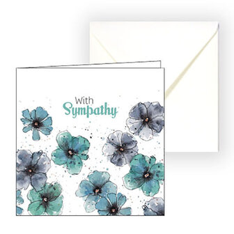 Sympathy card flowers