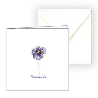 Sympathy card violet