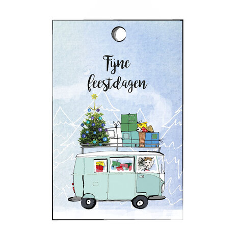 10 cadeaulabel Zeeuwse kerstbus