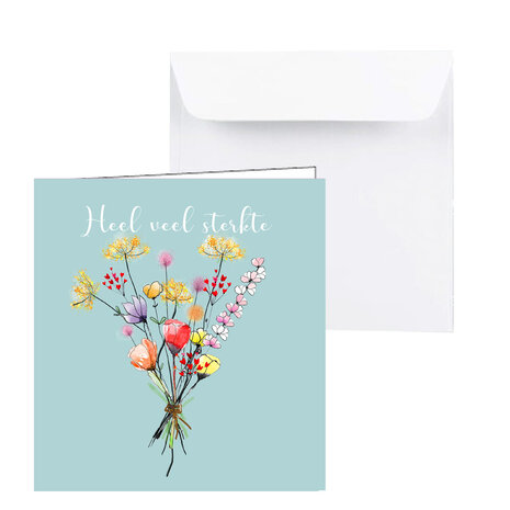 condoleancekaart bosbloemen