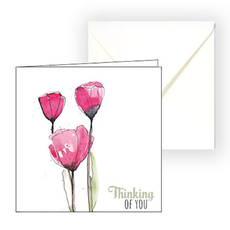 Sympathy card tulip