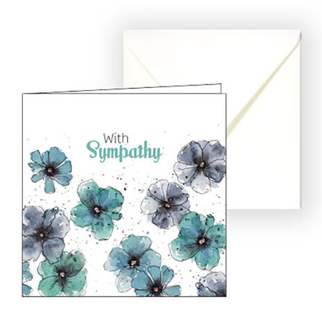 Sympathy card flowers