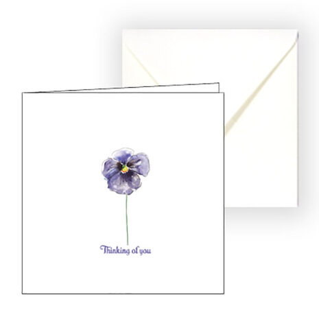 Sympathy card violet