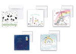 Set van 5 Geboortekaartjes met Envelop | Jongen, Meisje & Tweeling | Petit Paris