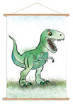 t-rex poster A3