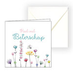beterschapskaart met bloemen