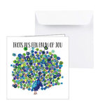 Tros als een pauw op jou 