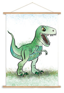 t-rex poster A3
