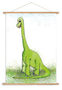 A3 poster met een stoere Diplodocus
