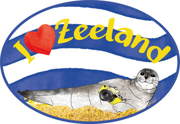 autosticker I love Zeeland