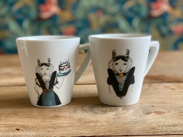 Zeeuwse theemokken cadeauset met Axelse meisjes