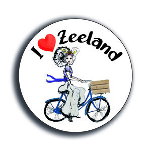 Reflector sticker I love Zeeland