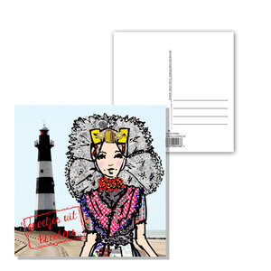 10 195  ansichtkaart Vuurtoren Breskens