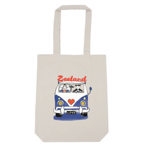 Zeeuwse totebag Vintage blauwe bus