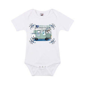 Baby romper bus